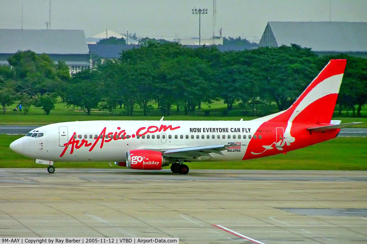 9M-AAY, 1990 Boeing 737-3Y0 C/N 24678, Boeing 737-3Y0 [24678] (AirAsia) Bangkok~HS 12/11/2005