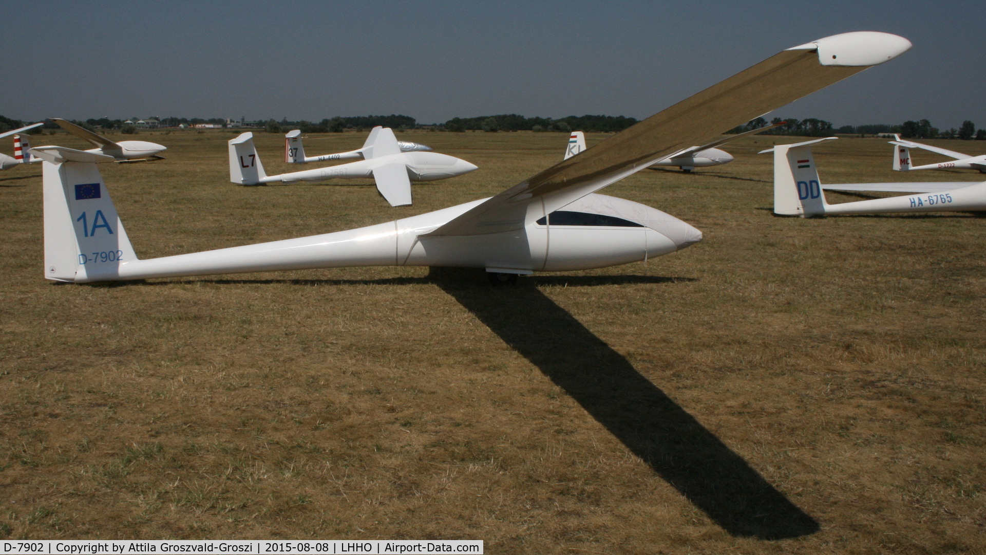 D-7902, 1977 Rolladen-Schneider LS-3a C/N 3012, Hajdúszoboszló Airport, Hungary - 60. Hungary Gliding National Championship and third Civis Thermal Cup, 2015