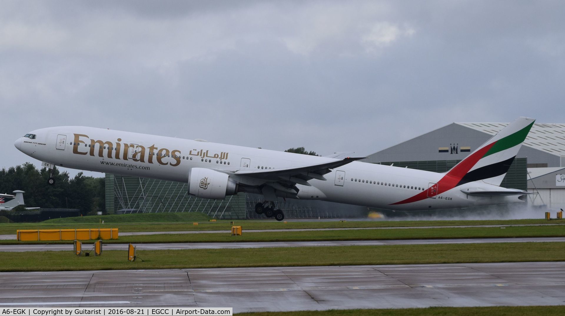 A6-EGK, 2011 Boeing 777-31H/ER C/N 41071, At Manchester