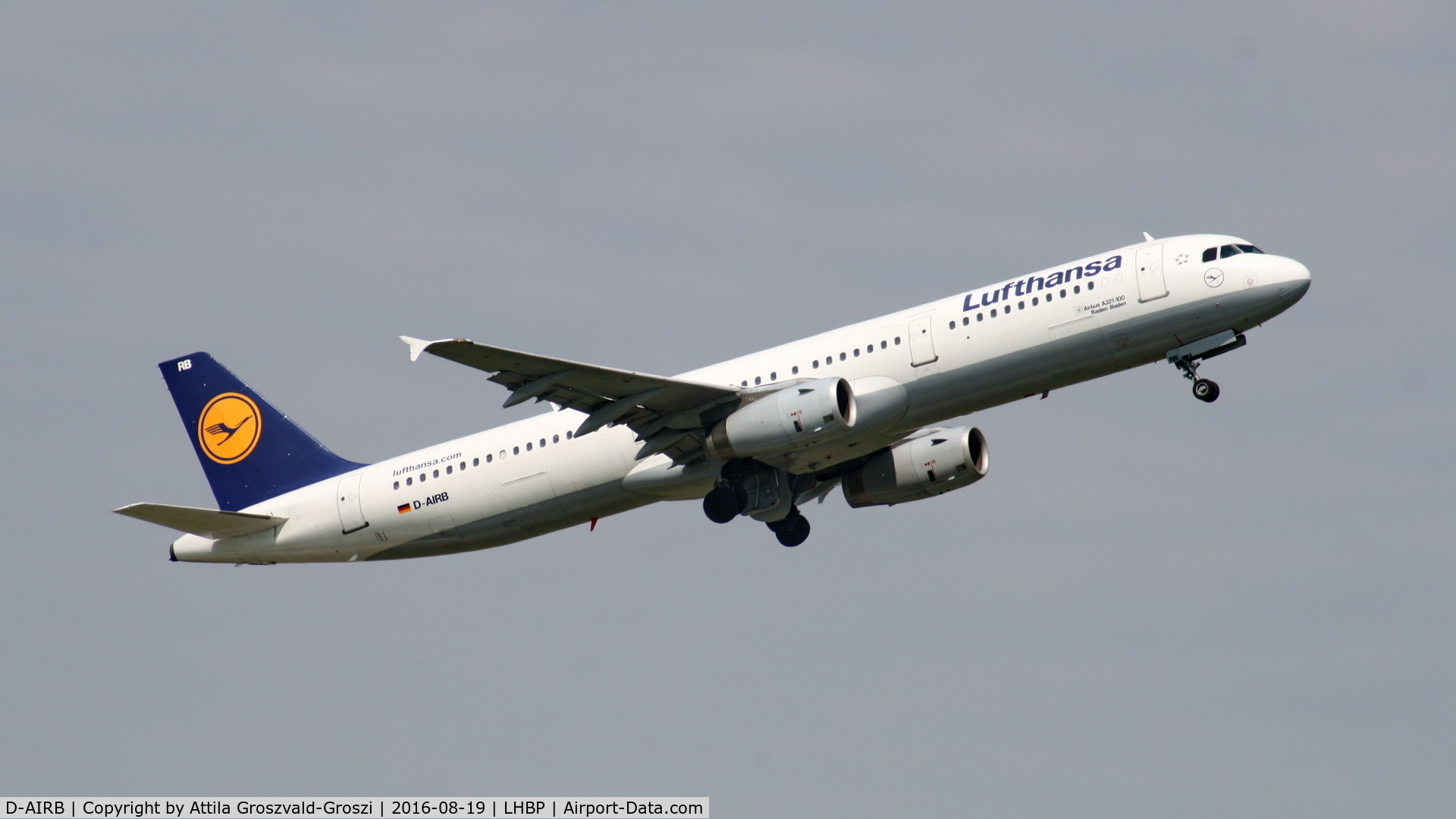 D-AIRB, 1993 Airbus A321-131 C/N 0468, Budapest Airport, Hungary - Take-off