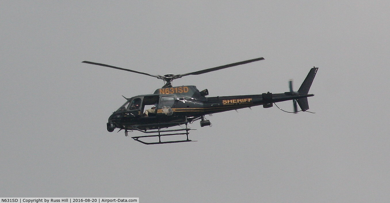 N631SD, 2001 Eurocopter AS-350B-2 Ecureuil Ecureuil C/N 3389, Over Ferndale, MI.