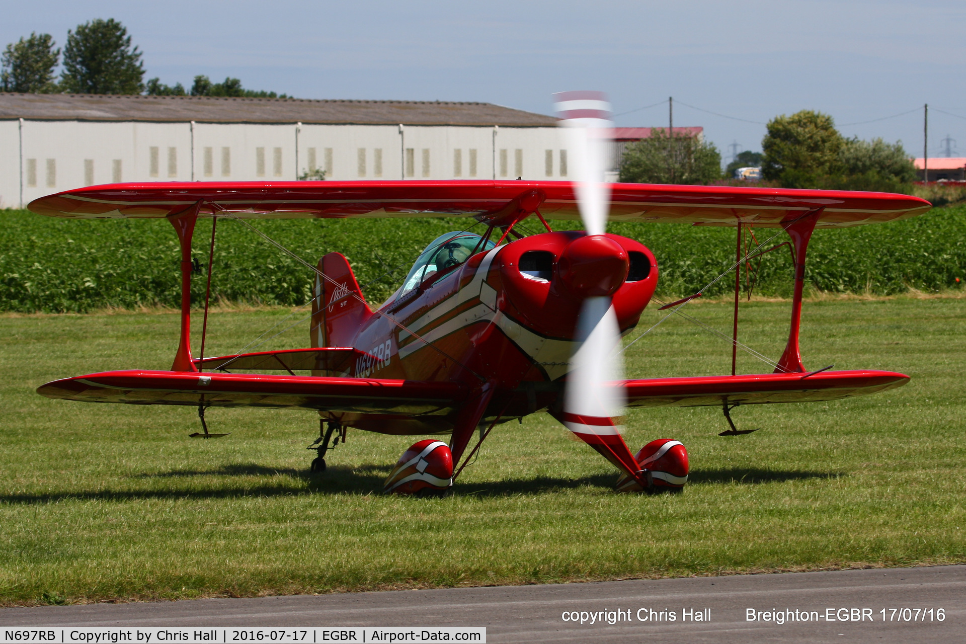 N697RB, 1986 Pitts S-1T Special C/N 1042, at Breighton's Summer Fly-in