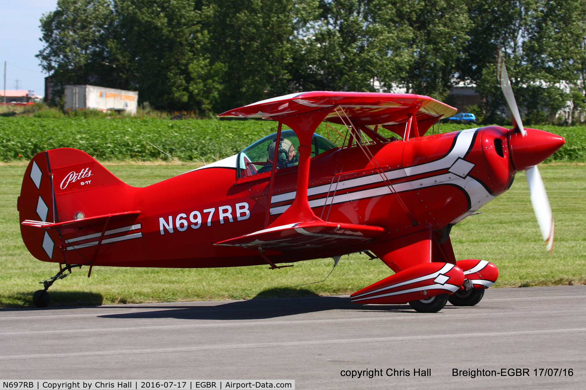 N697RB, 1986 Pitts S-1T Special C/N 1042, at Breighton's Summer Fly-in