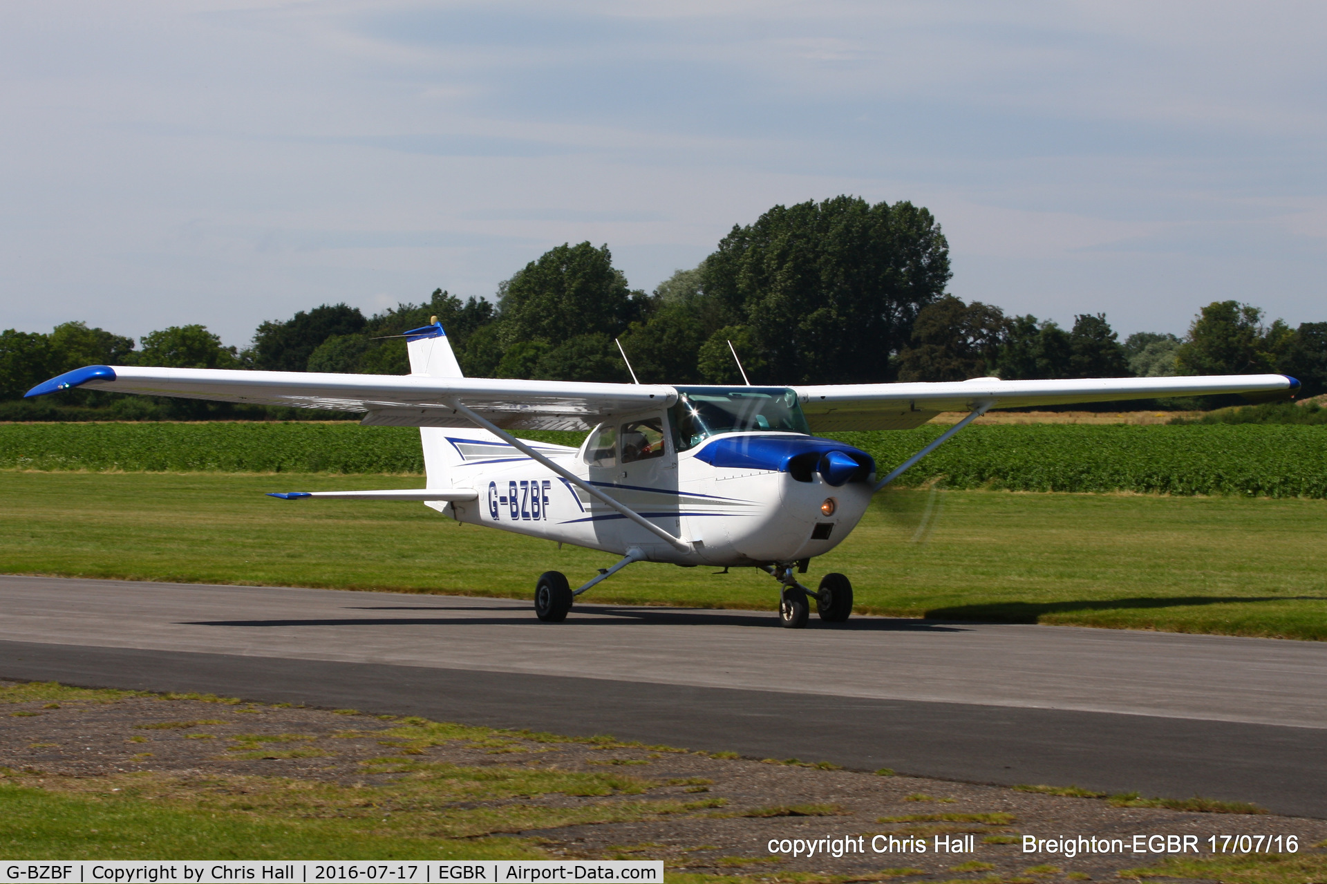 G-BZBF, 1974 Cessna 172M Skyhawk C/N 17262258, at Breighton's Summer Fly-in