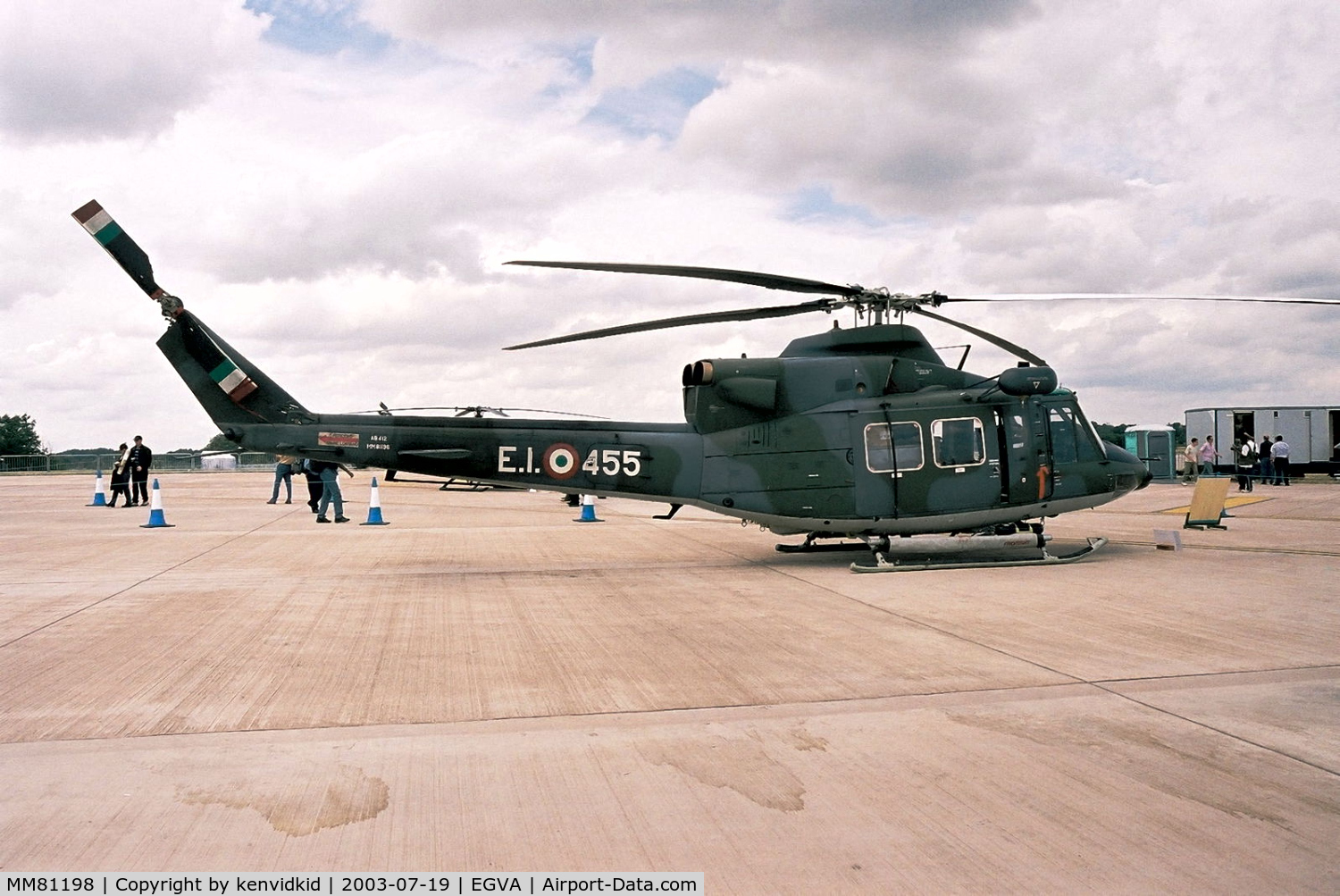 MM81198, 1986 Agusta AB-412 Grifone C/N 25537, Italian Air Force at RIAT.
