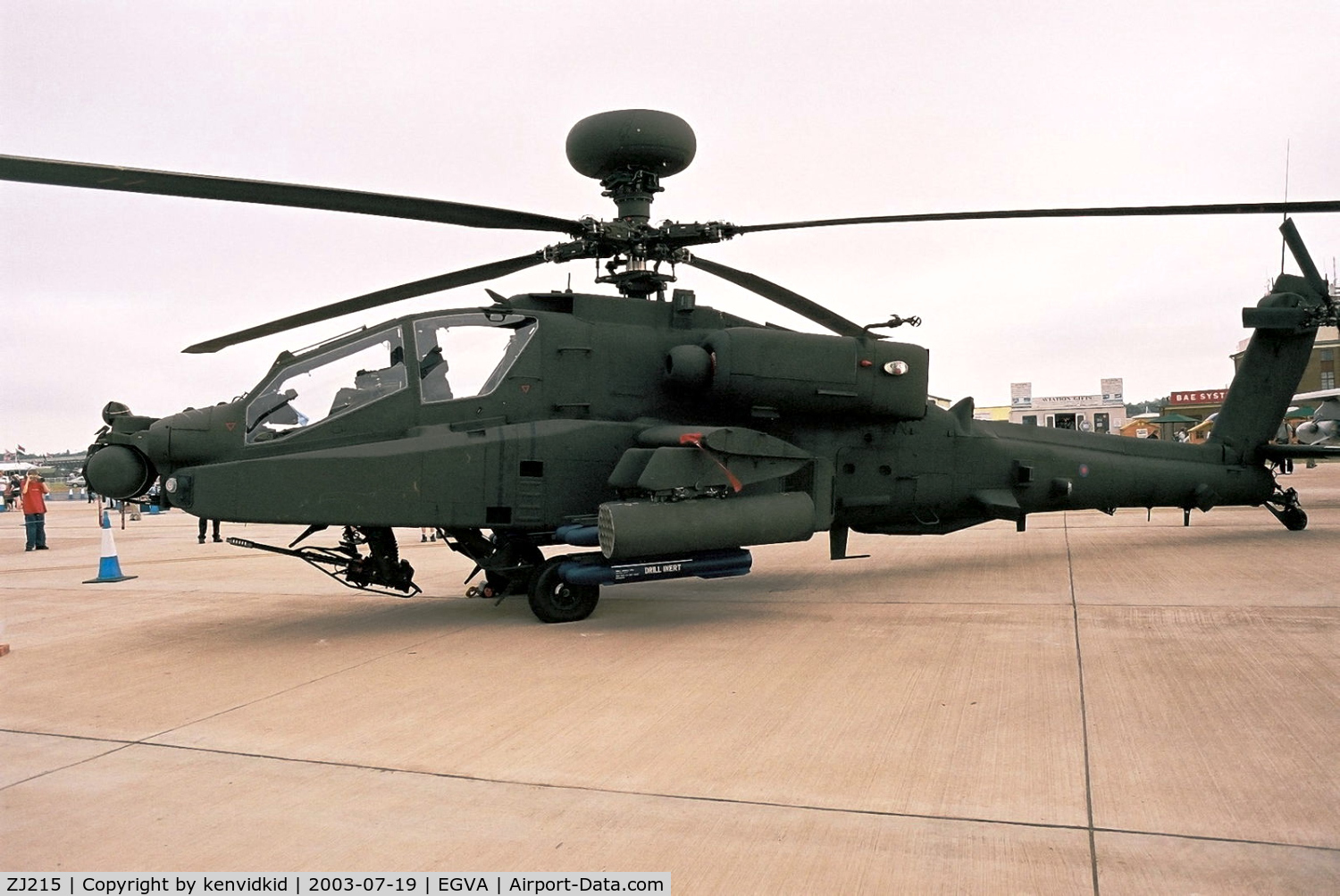 ZJ215, Westland Apache AH.1 C/N WAH.049, UK Army at RIAT.