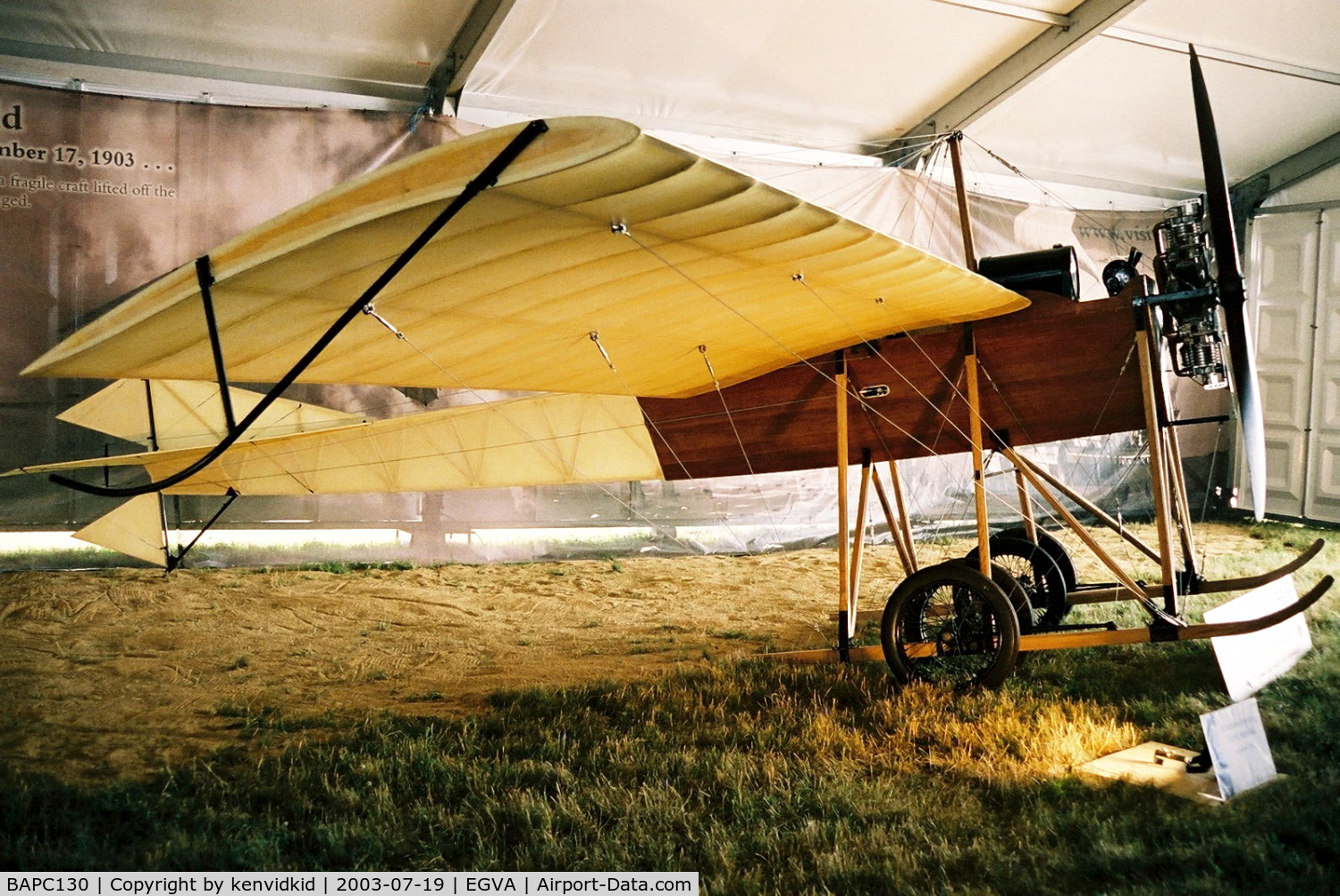 BAPC130, Blackburn 1911 Monoplane Replica C/N BAPC130, In the 100 Years of Flight enclave.