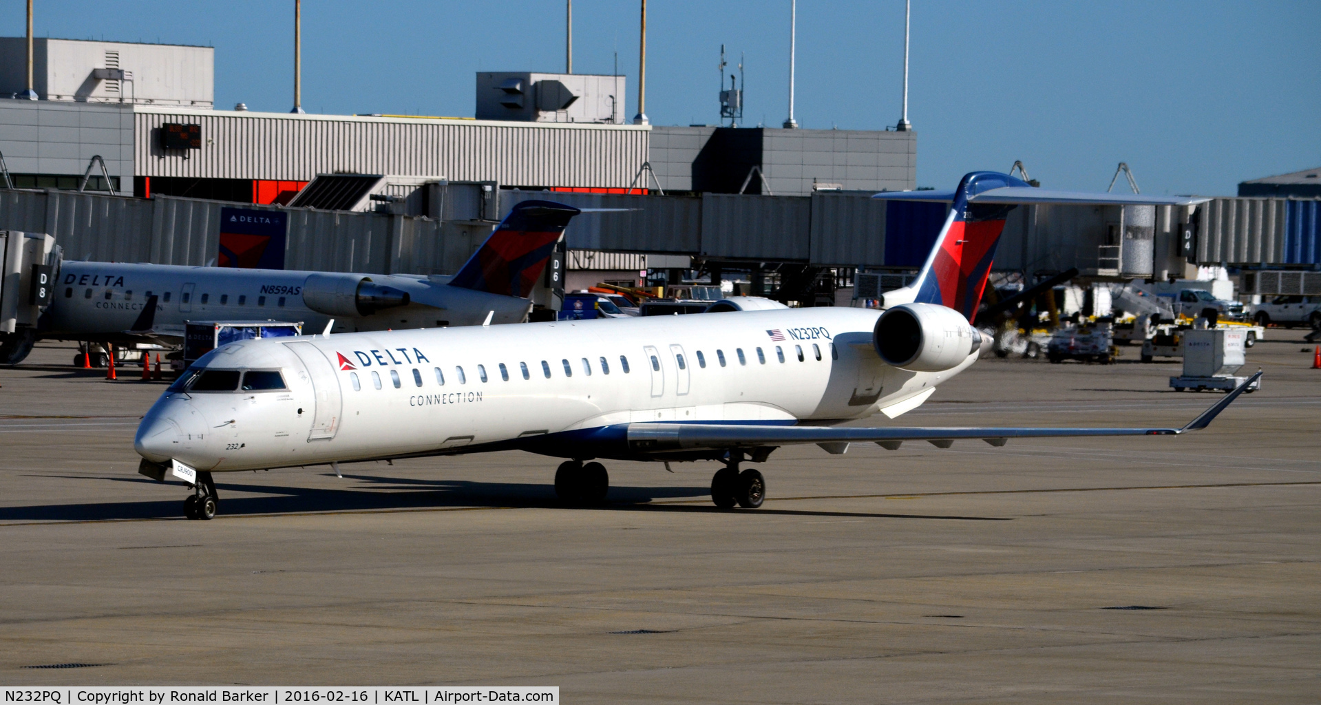 N232PQ, 2010 Bombardier CRJ-900ER (CL-600-2D24) C/N 15232, Taxi Atlanta
