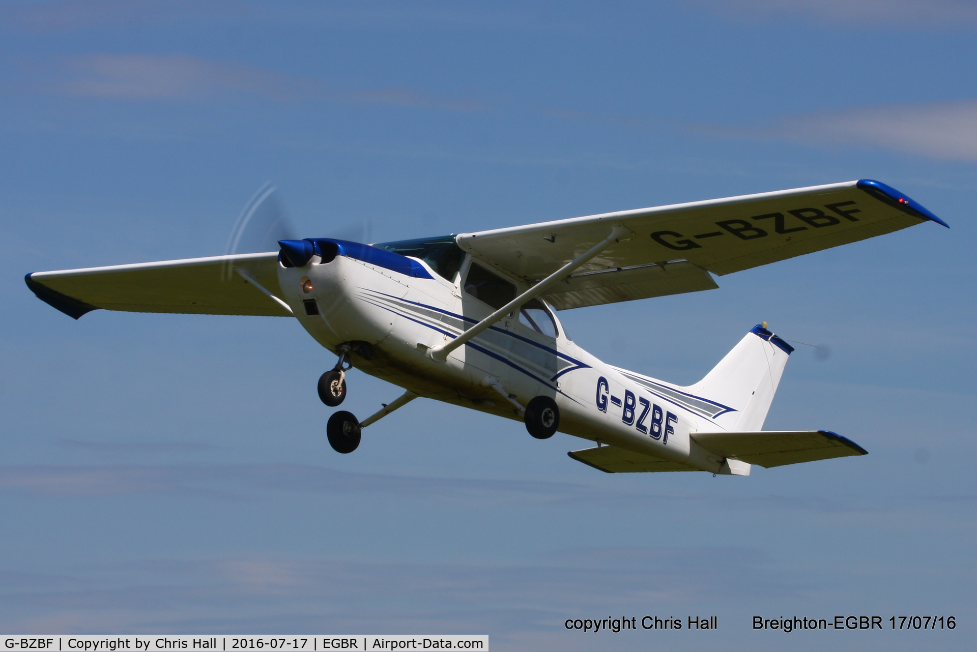 G-BZBF, 1974 Cessna 172M Skyhawk C/N 17262258, at Breighton's Summer Fly-in