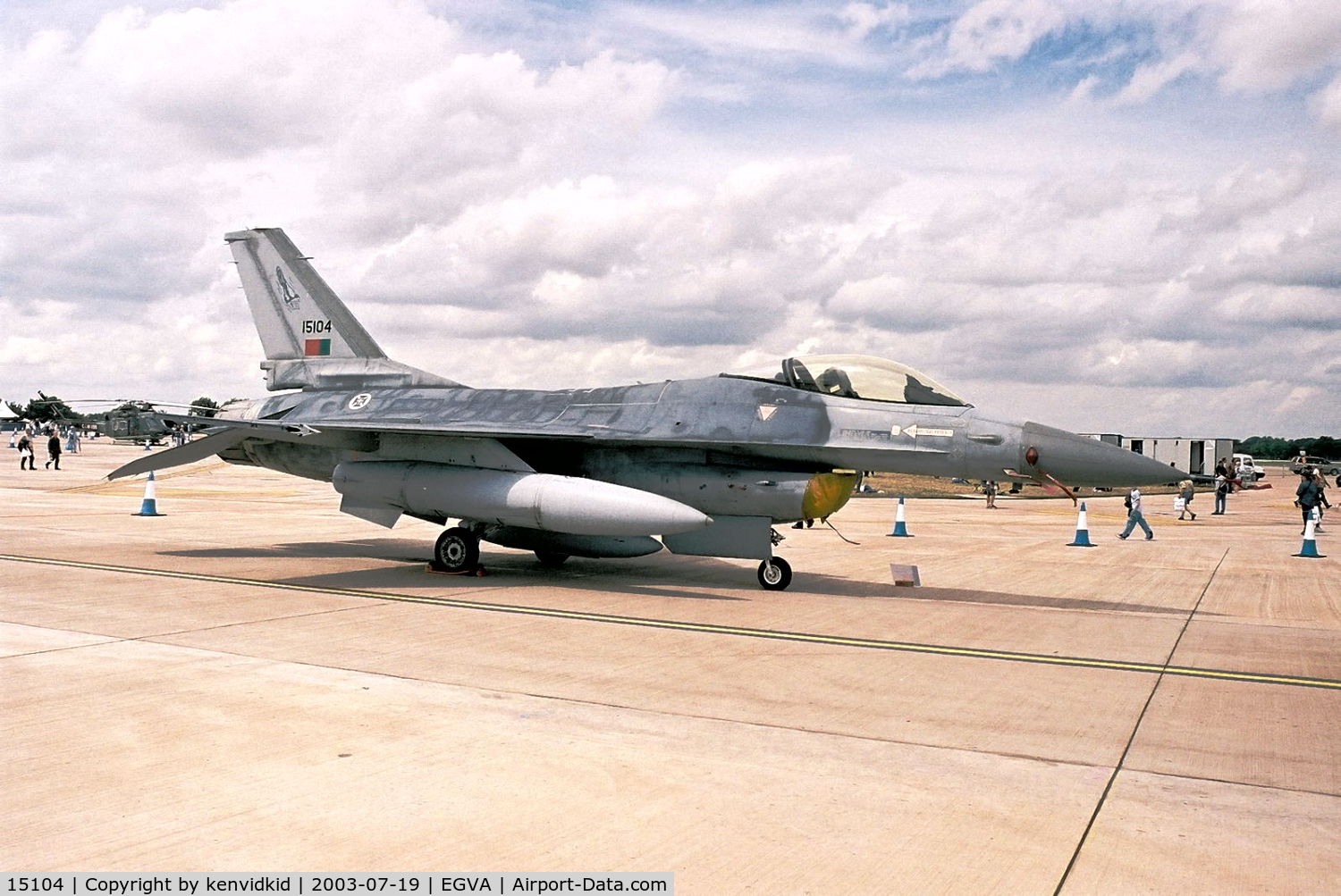 15104, 1993 Lockheed F-16AM Fighting Falcon C/N AA-4, Portuguese Air Force at RIAT.