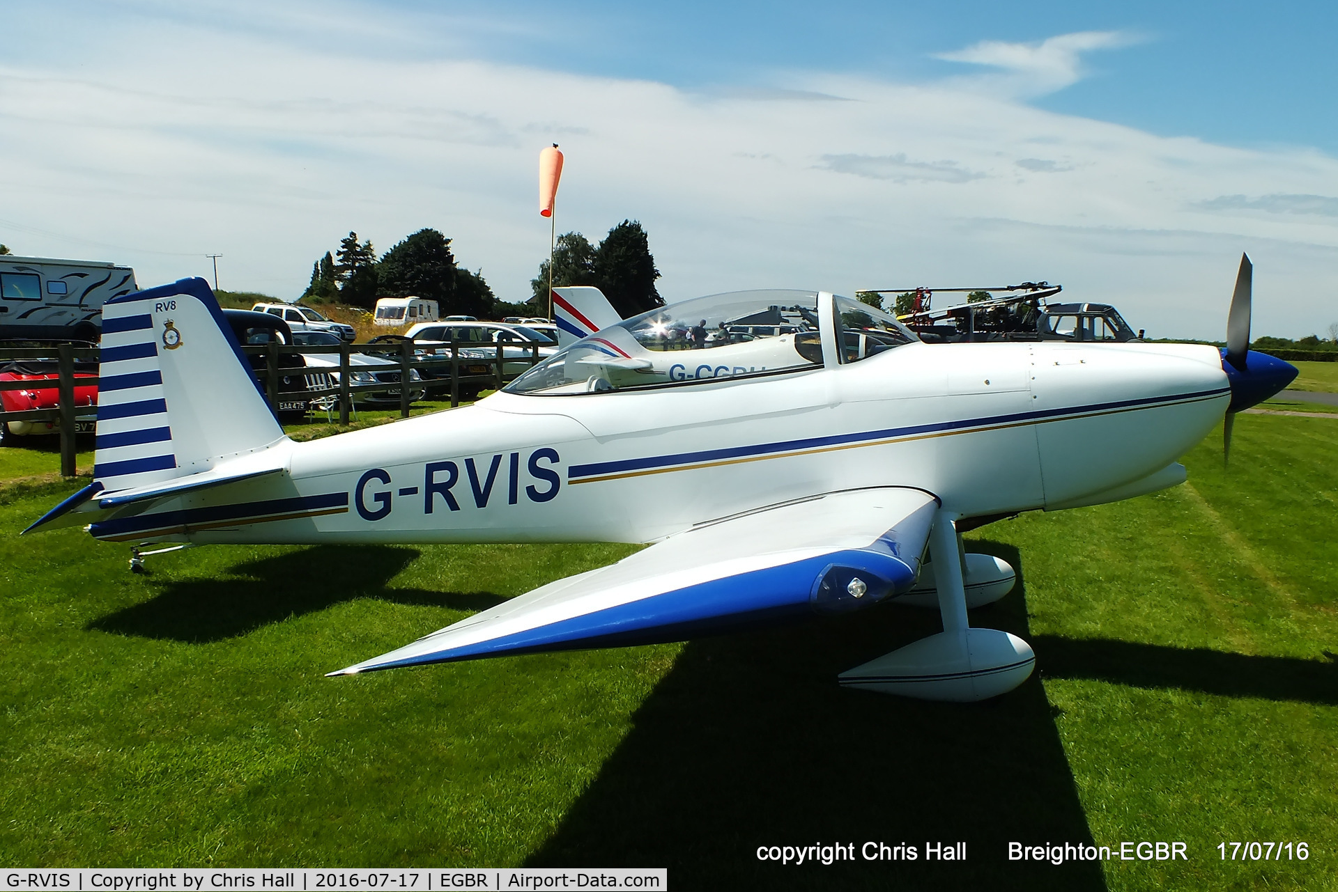 G-RVIS, 2003 Vans RV-8 C/N PFA 303-14031, at Breighton's Summer fly in