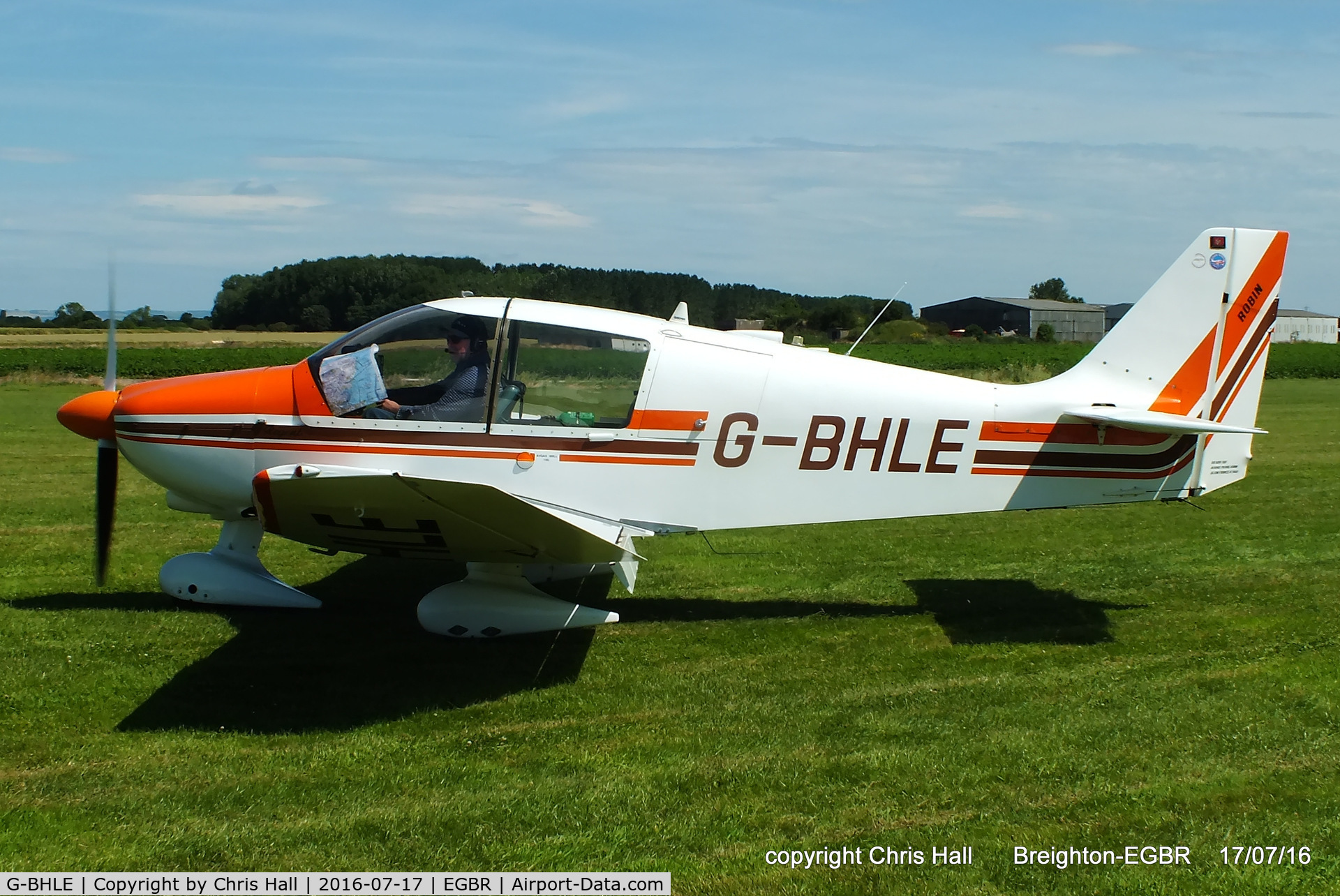 G-BHLE, 1980 Robin DR-400-180 Regent Regent C/N 1466, at Breighton's Summer fly in