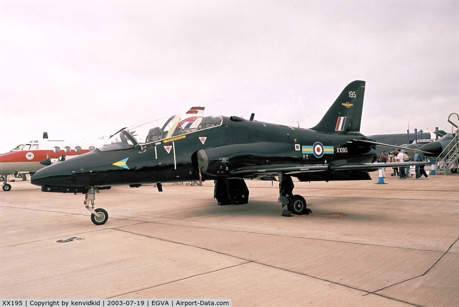 XX195, 1978 Hawker Siddeley Hawk T.1 C/N 042/312042, Royal Air Force at RIAT.