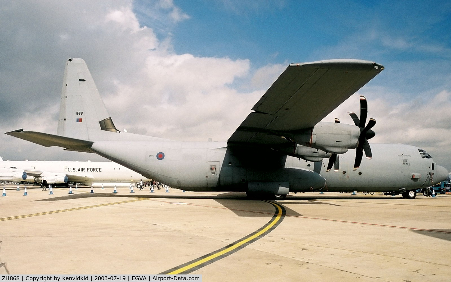 ZH868, 1997 Lockheed Martin C-130J-30 Hercules C.4 C/N 382-5443, Royal Air Force at RIAT.