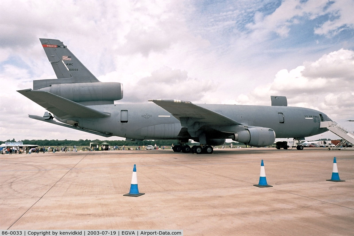 86-0033, 1986 McDonnell Douglas KC-10A Extender C/N 48246, USAF at RIAT.