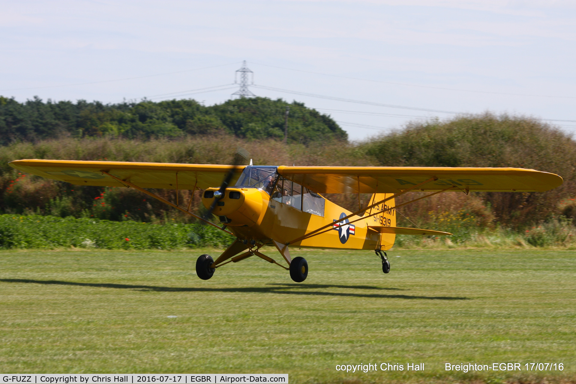 G-FUZZ, 1951 Piper L-18C Super Cub (PA-18-95) C/N 18-1016, at Breighton's Summer fly in