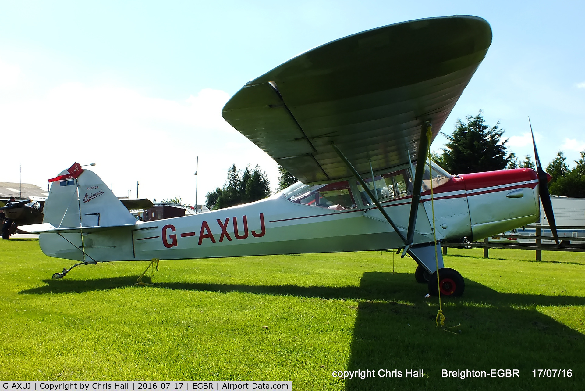 G-AXUJ, 1948 Auster J-1 Autocrat C/N 1957, at Breighton's Summer fly in