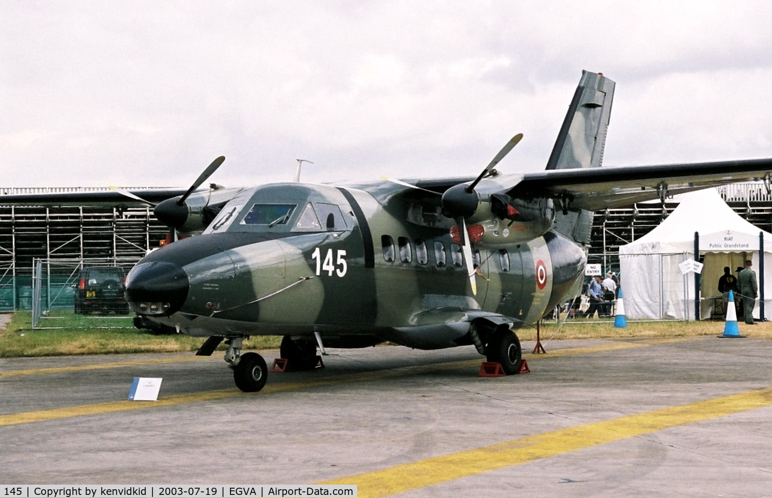 145, 1982 Let L-410UVP-T Turbolet C/N 820737, Latvian Air Force at RIAT.