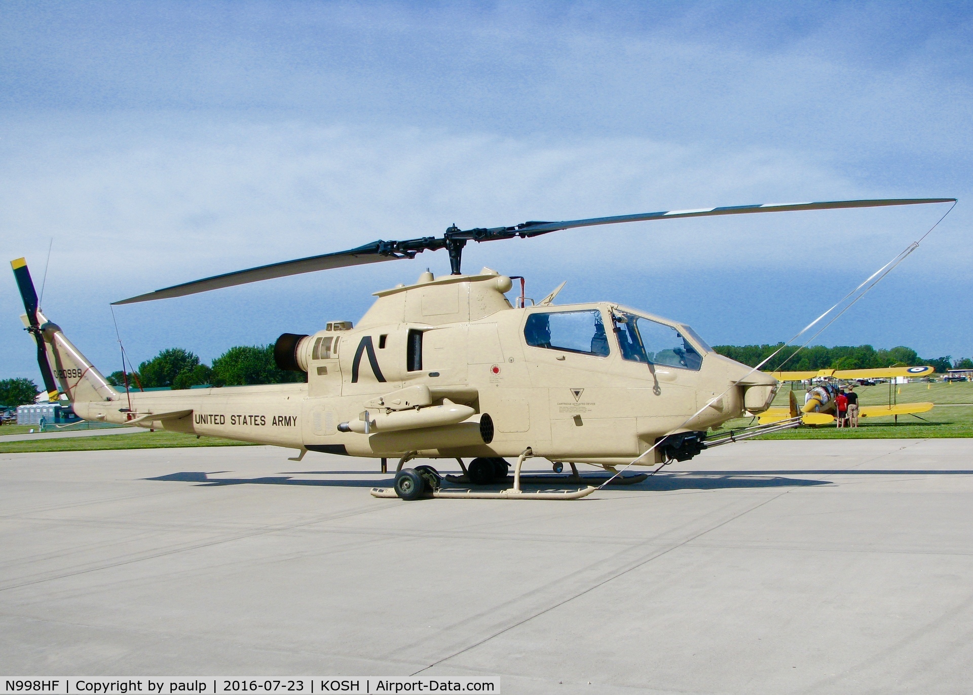 N998HF, 1971 Bell AH-1F Cobra C/N 71-20998, At AirVenture 2016.