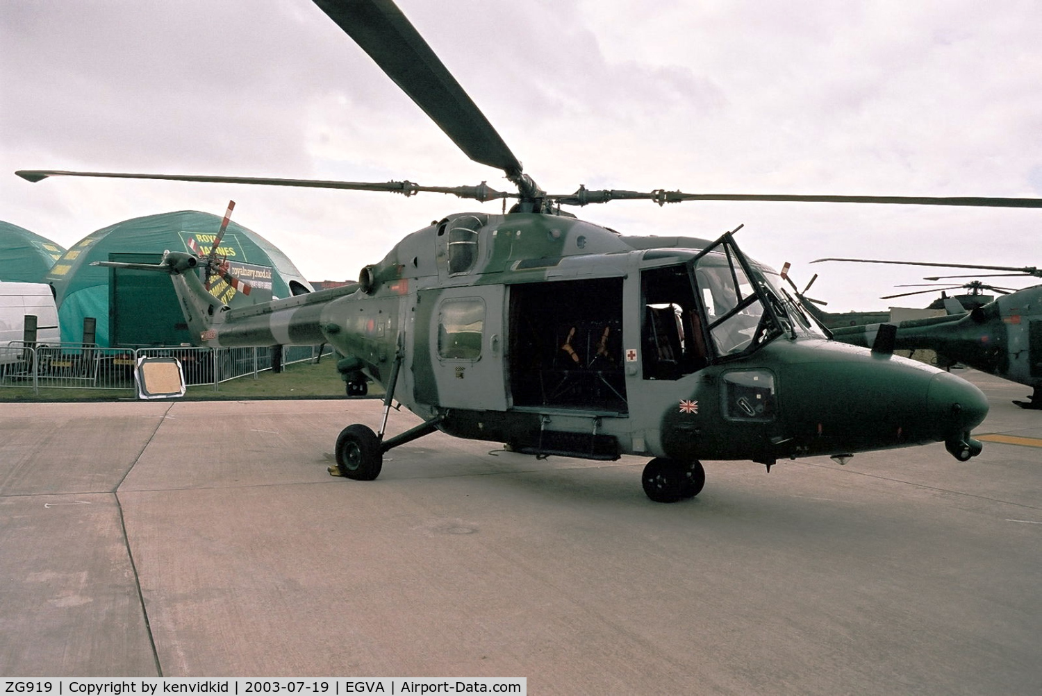 ZG919, 1992 Westland Lynx AH.9 C/N 358, UK Army at RIAT.