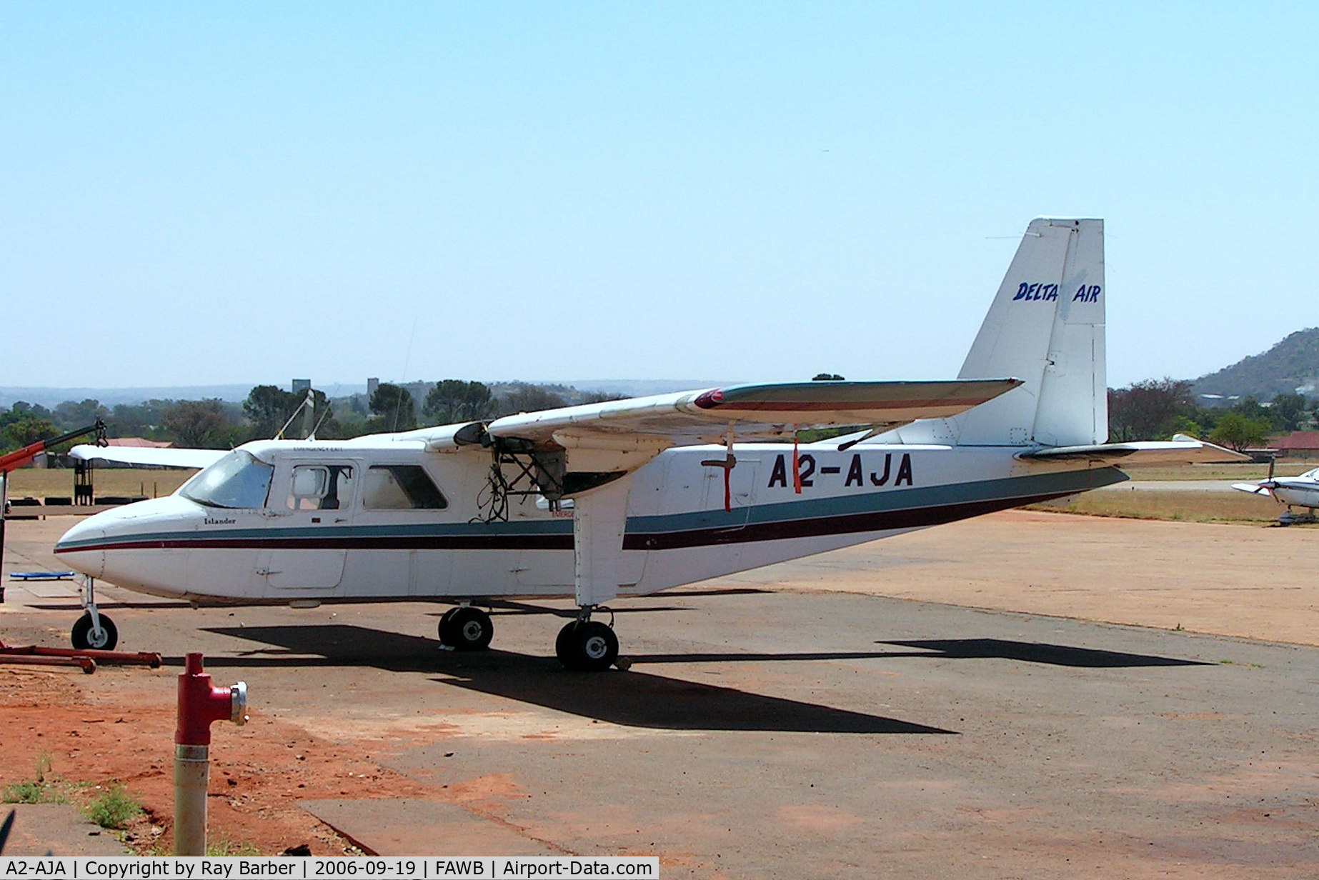 A2-AJA, 1971 Britten-Norman BN-2A-3 Islander C/N 271, Britten-Norman BN-2A-3 Islander [0271] (Delta Air) Pretoria-Wonderboom~ZS 19/09/2006