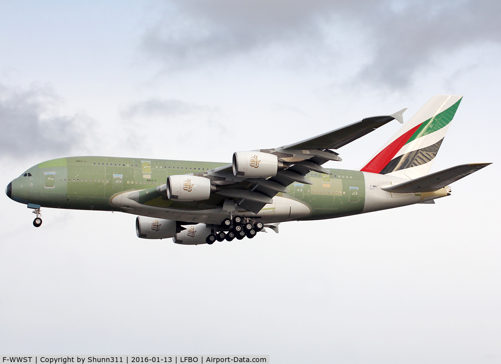 F-WWST, 2015 Airbus A380-861 C/N 210, C/n 210 - For Emirates as A6-EOZ