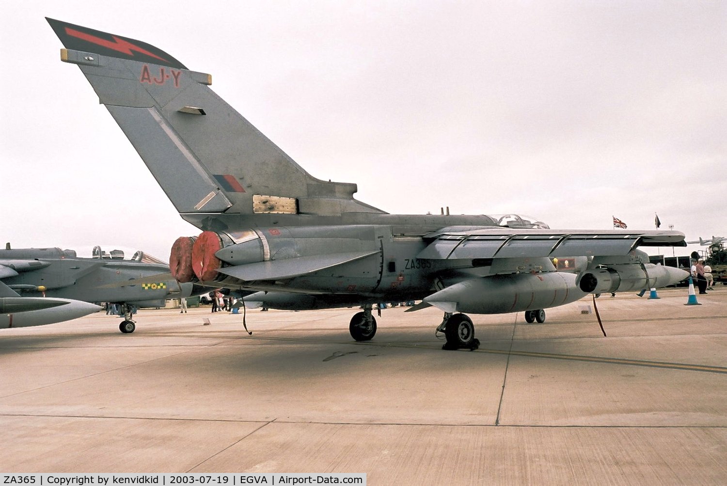 ZA365, 1982 Panavia Tornado GR.4(T) C/N 156/BT029/3079, Royal Air Force at RIAT.