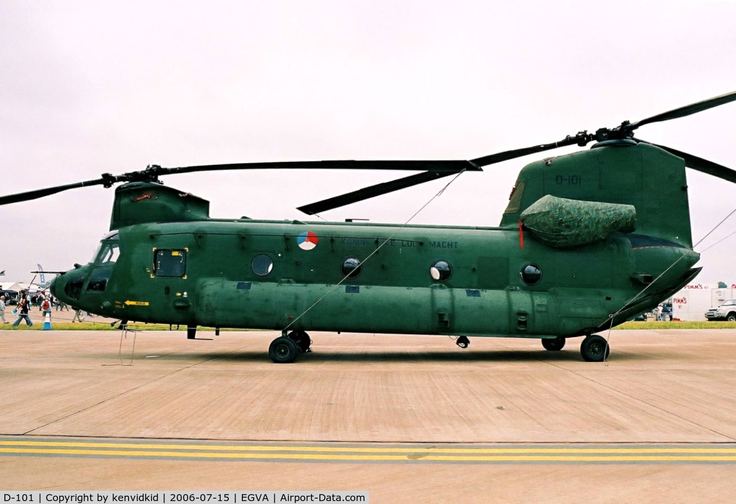 D-101, Boeing CH-47D Chinook C/N M.4101, Netherlands Air Force on static display at RIAT.