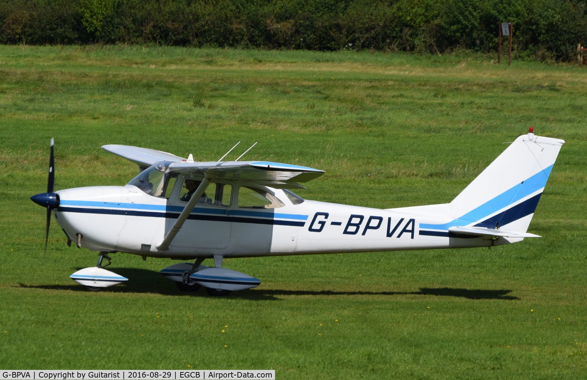 G-BPVA, 1965 Cessna 172F C/N 17252286, At City Airport Manchester