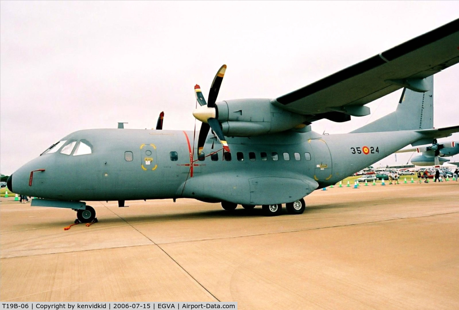 T19B-06, Airtech CN-235-100M C/N C037, Spanish Air Force on static display at RIAT.