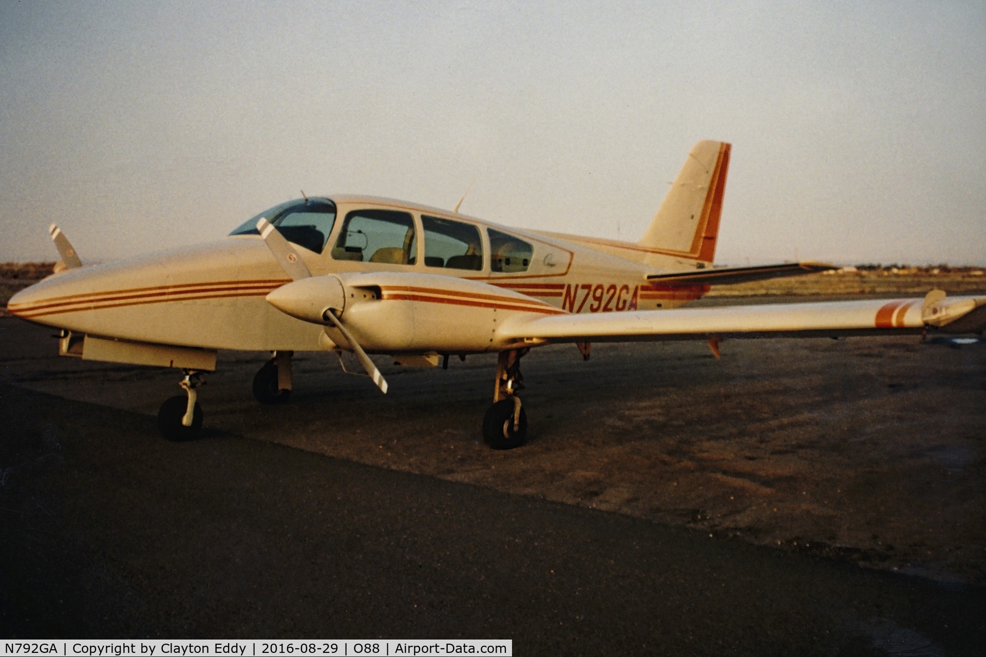 N792GA, Grumman American GA-7 Cougar C/N GA7-0081, G550 at the old Rio Vista Airport in California.