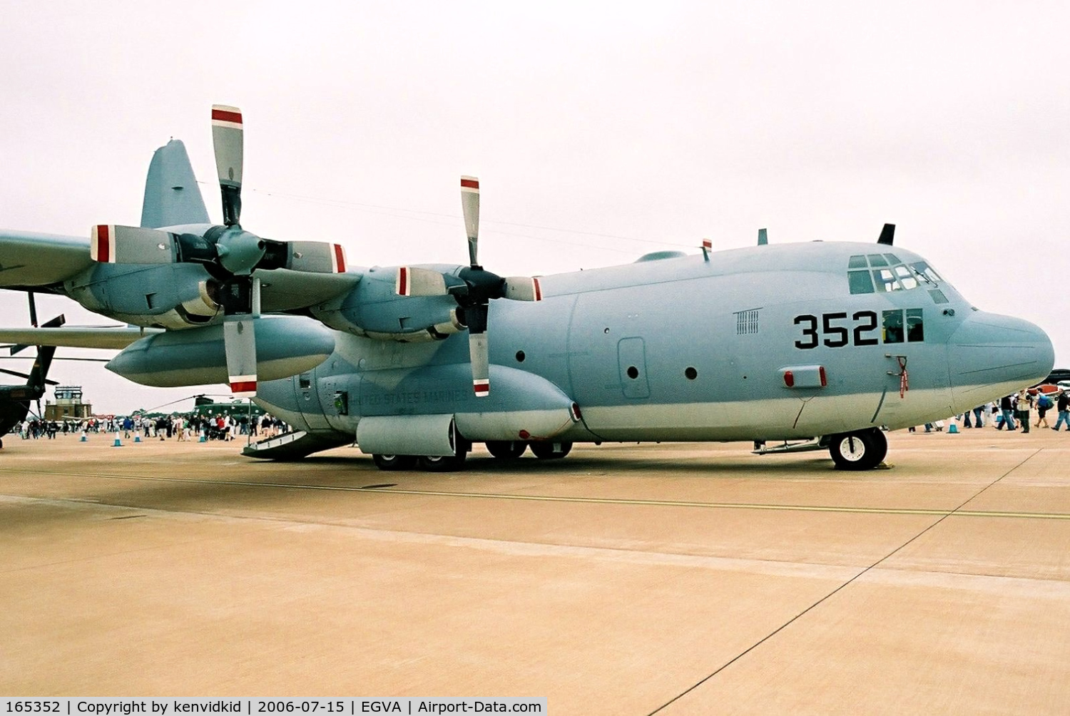 165352, Lockheed Martin KC-130T Hercules C/N 382-5411, US Marines on static display at RIAT.