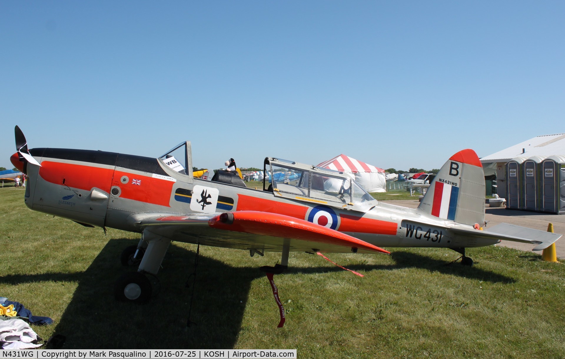 N431WG, 1951 De Havilland DHC-1 Chipmunk 22 C/N C1/0505, DHC-1