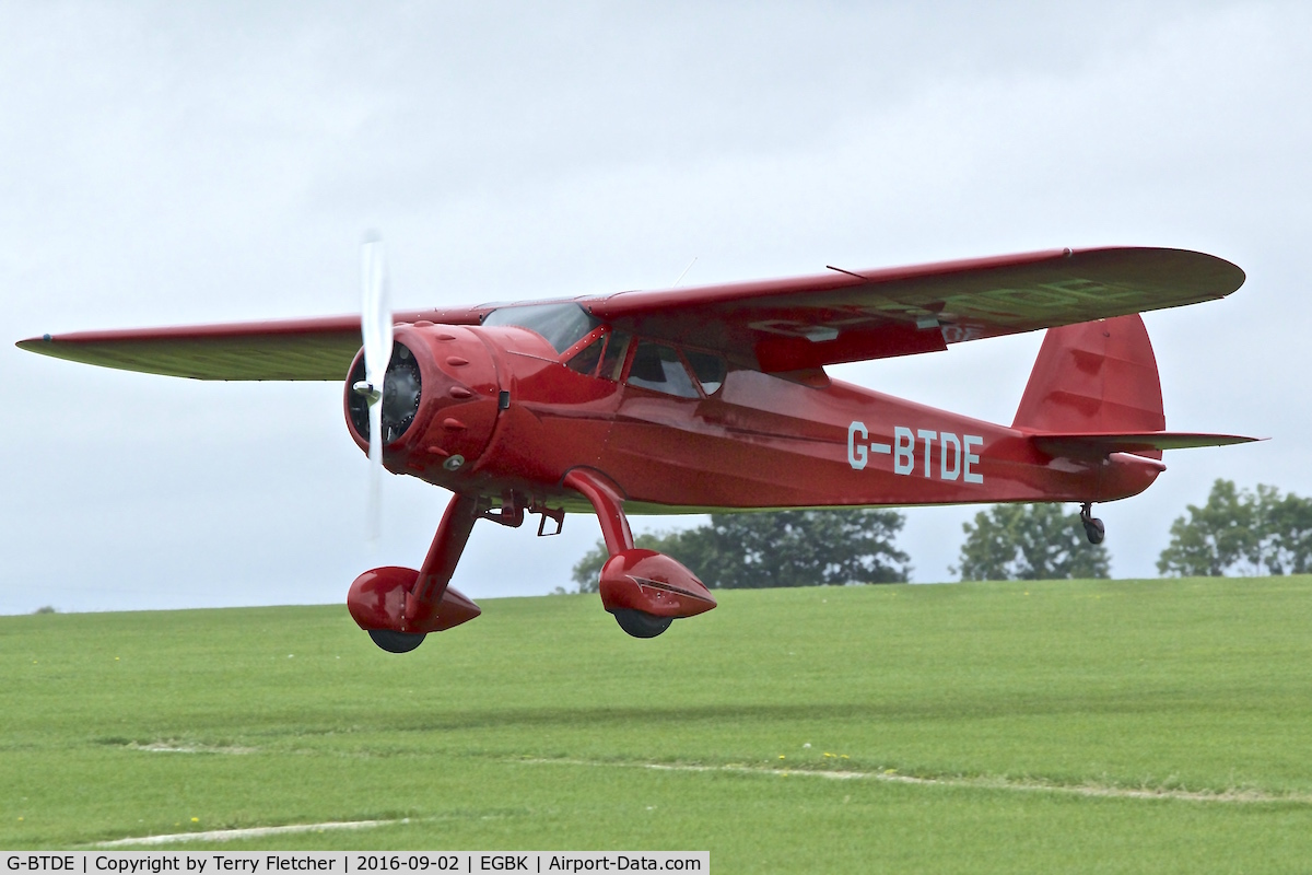 G-BTDE, 1940 Cessna C-165 Airmaster C/N 551, At 2016 LAA Rally at Sywell