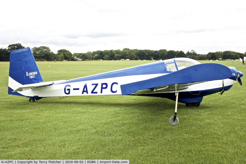 G-AZPC, 1972 Slingsby T-61C Falke C/N 1767, At 2016 LAA Rally at Sywell