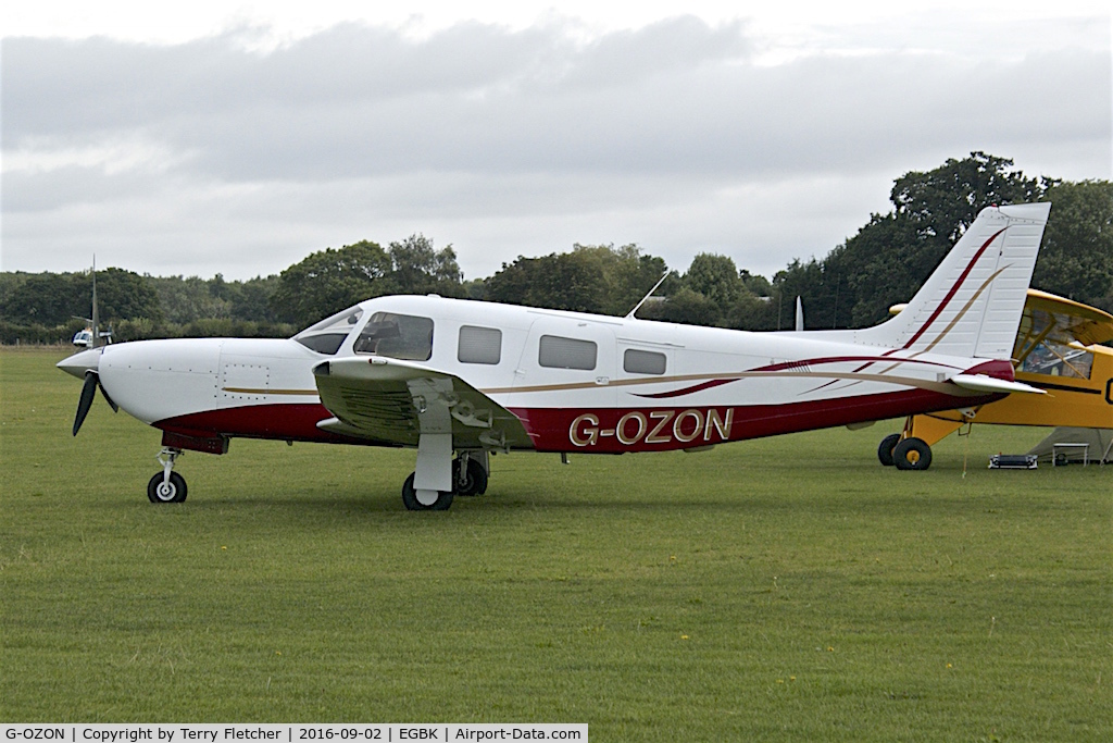 G-OZON, 2005 Piper PA-32R-301T II TC Turbo Saratoga C/N 3257393, At 2016 LAA Rally at Sywell