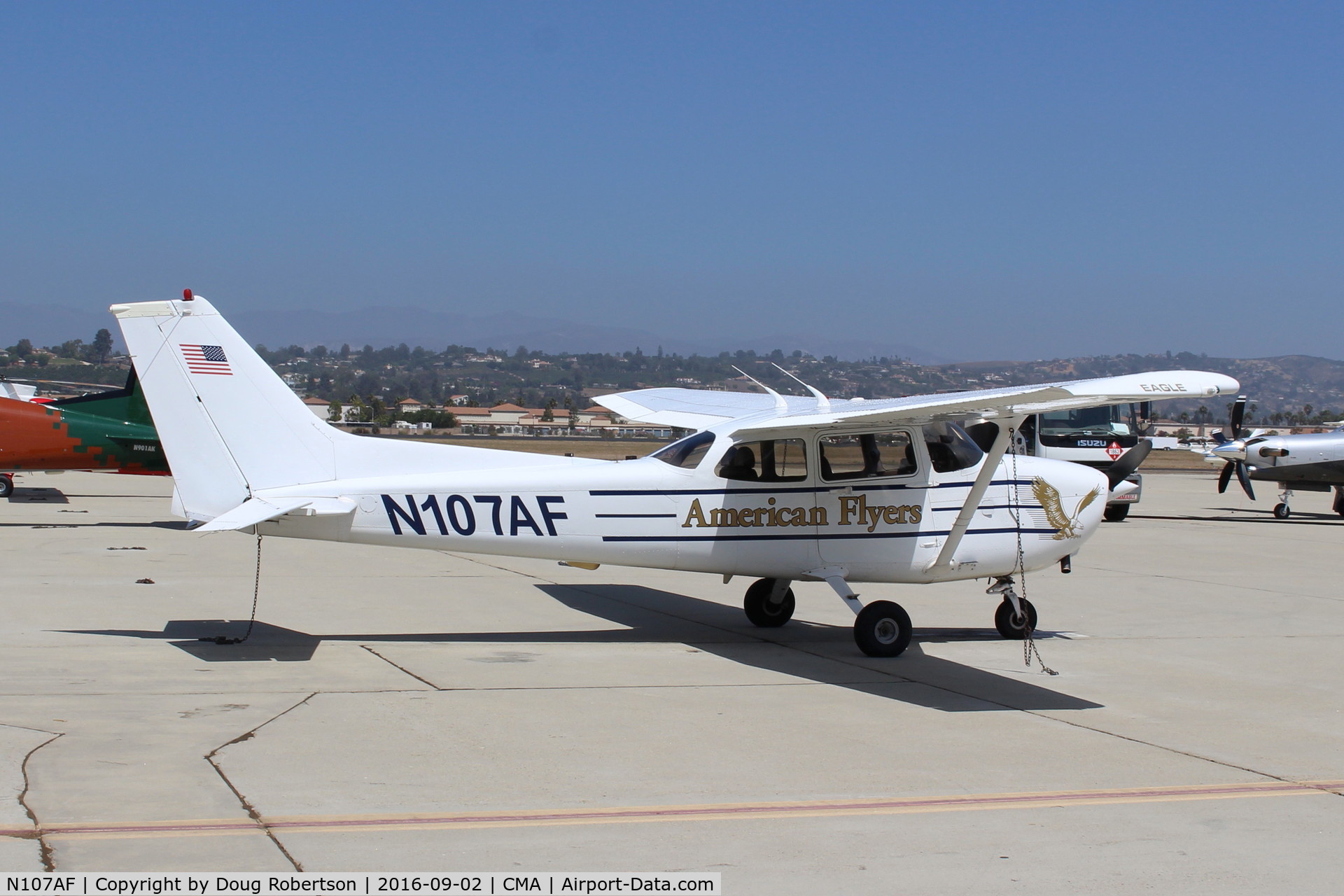 N107AF, 2001 Cessna 172R C/N 17281056, 2001 Cessna 172R SKYHAWK, Lycoming IO-360-L2A 160 Hp, of American Flyers