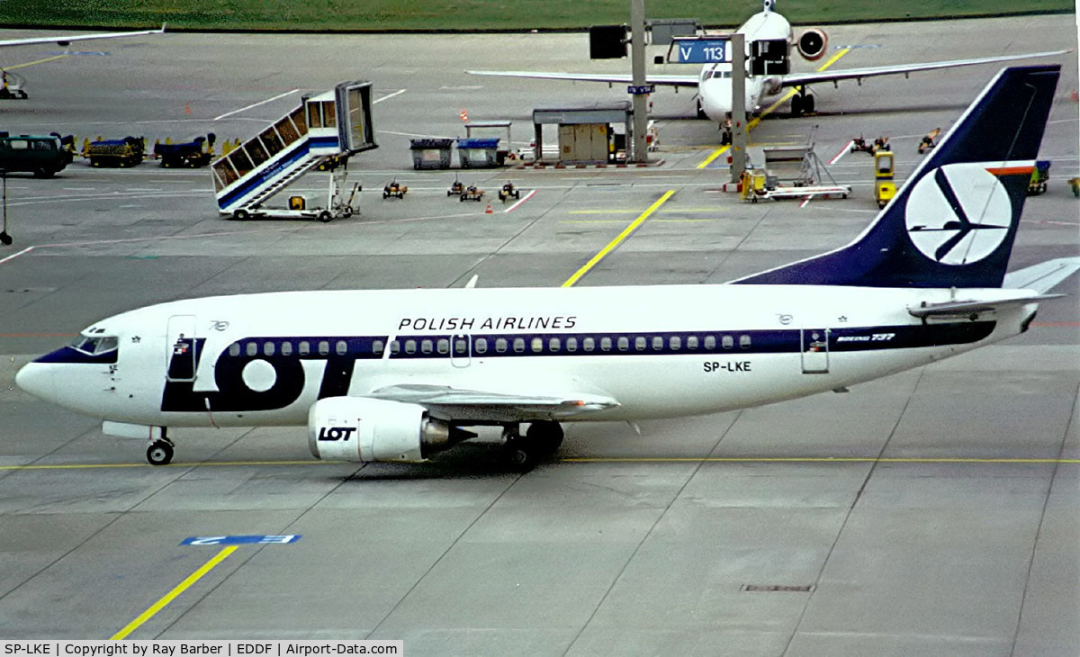 SP-LKE, 1993 Boeing 737-55D C/N 27130, Boeing 737-55D [27130] (LOT Polish Airlines) Frankfurt 08/10/1999