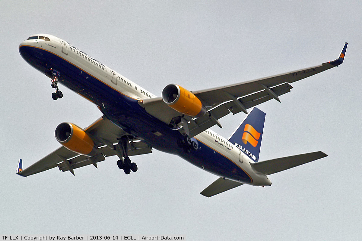 TF-LLX, 2000 Boeing 757-256 C/N 29311, Boeing 757-256 [29311] (Icelandair) Home~G 14/06/2013. On approach 27R.