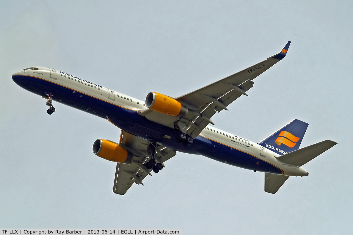 TF-LLX, 2000 Boeing 757-256 C/N 29311, Boeing 757-256 [29311] (Icelandair) Home~G 14/06/2013. On approach 27R.