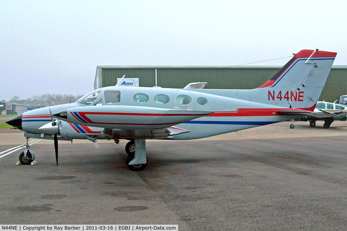 N44NE, 1970 Cessna 414 Chancellor Chancellor C/N 414-0070, Cessna 414 [414-0070] Staverton~G 16/03/2011