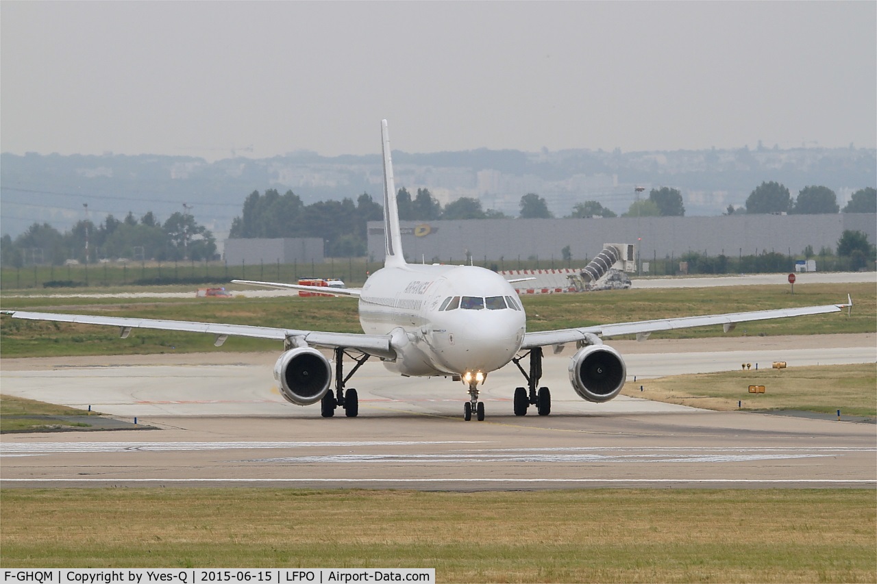 F-GHQM, 1991 Airbus A320-211 C/N 237, Airbus A320-211, Lining up prior take off rwy 08, Paris-Orly Airport (LFPO-ORY)