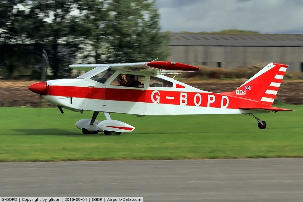 G-BOPD, 1974 Bede BD-4 C/N 632, Nice to see this one again