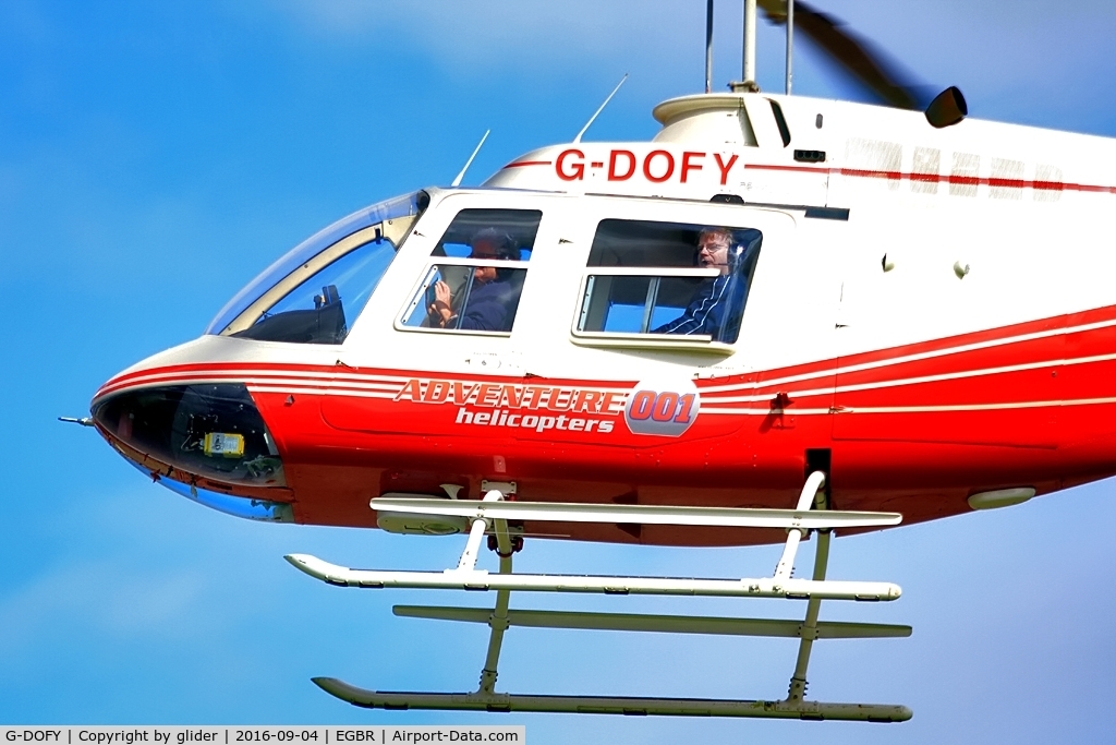 G-DOFY, 1983 Bell 206B JetRanger III C/N 3637, Pleasure flights on the day
