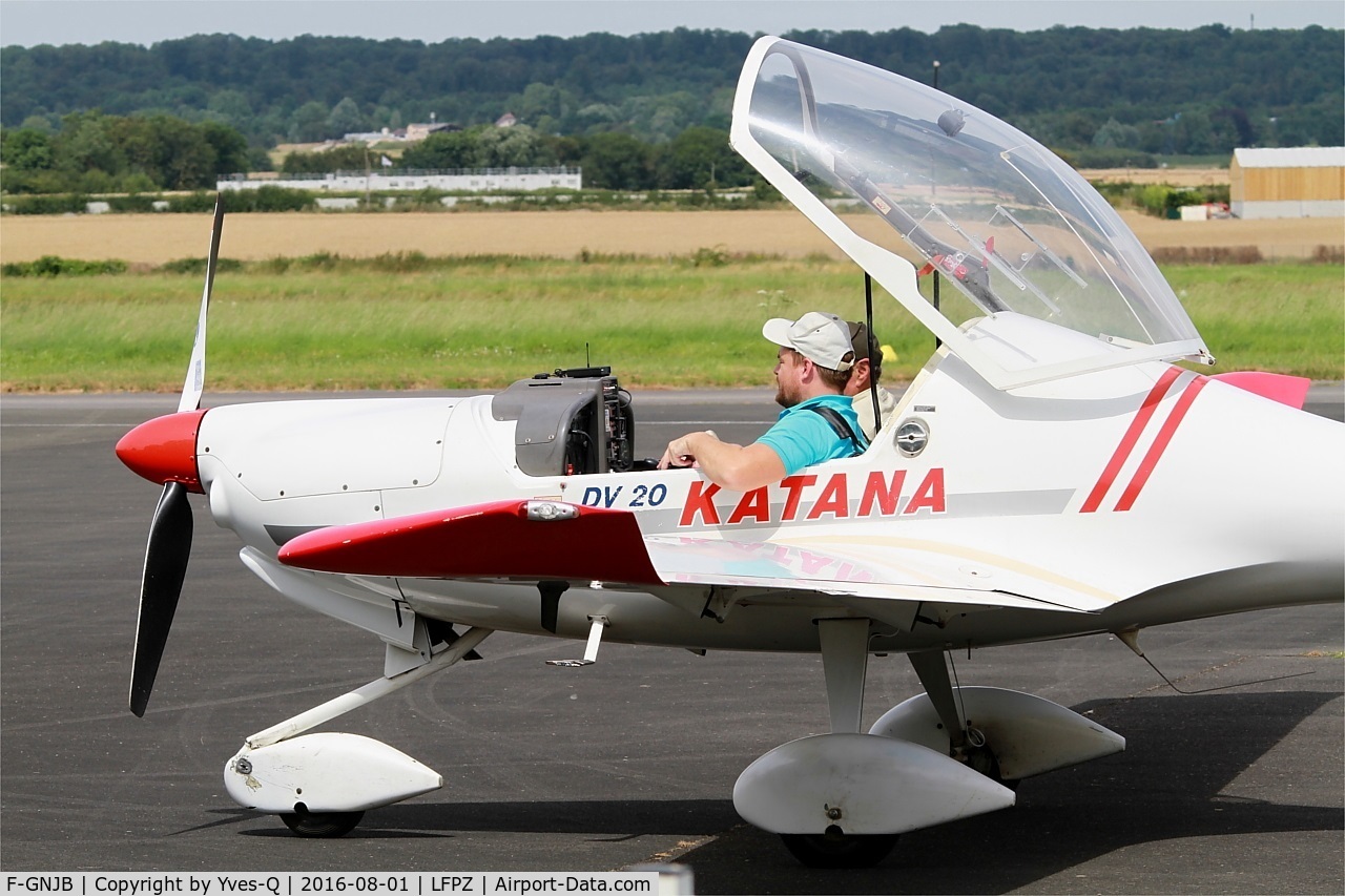 F-GNJB, HOAC DV-20 Katana C/N 20076, HOAC DV-20 Katana, Parking area, Saint-Cyr-l'École Airfield (LFPZ-XZB)