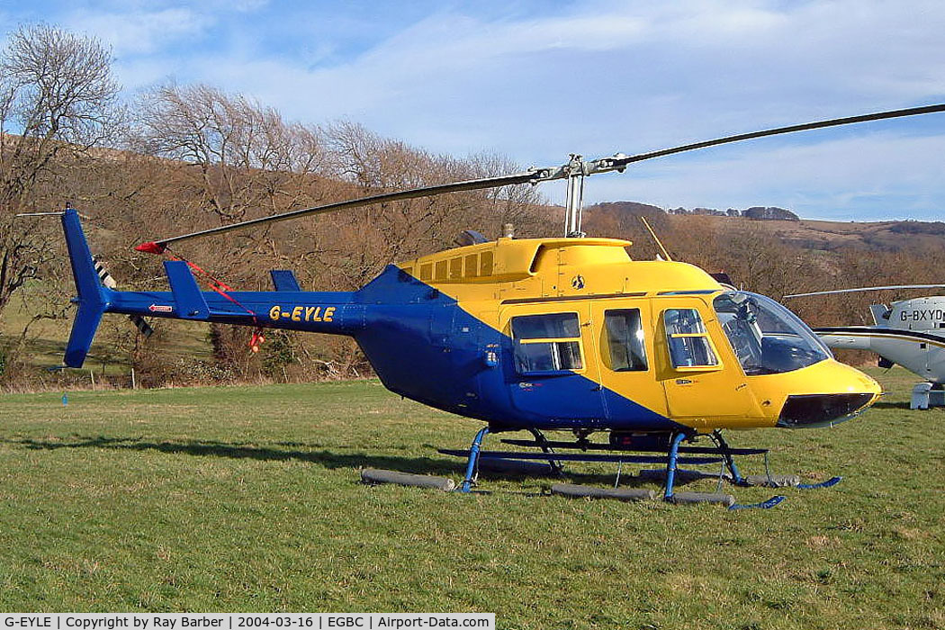 G-EYLE, 1979 Bell 206L-1 LongRanger II C/N 45232, G-EYLE   Bell 206L-1 LongRanger [45232] (Eyles Construction Ltd) Cheltenham Racecourse~G 16/03/2004