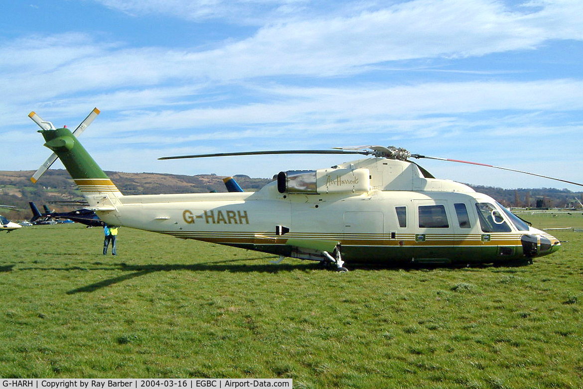 G-HARH, 1991 Sikorsky S-76B C/N 760391, Sikorsky S-76B [760391] (Air Harrods) Cheltenham Racecourse~G 16/03/2004