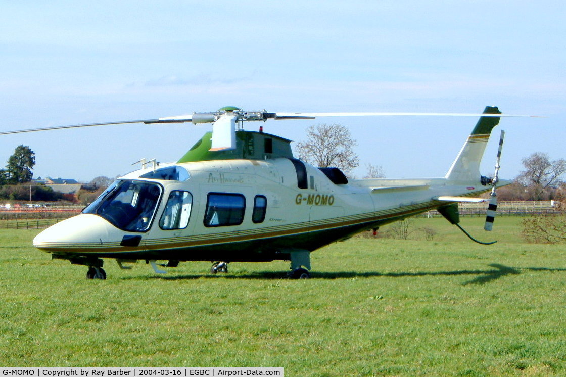 G-MOMO, 2002 Agusta A-109E Power C/N 11154, Agusta A-109E Power Elite [11154] (Air Harrods) Cheltenham Racecourse~G 16/03/2004