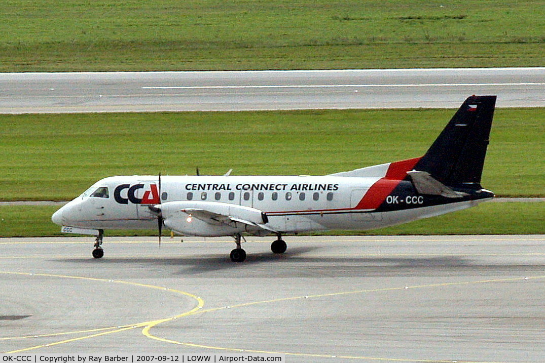 OK-CCC, 1990 Saab 340B C/N 340B-208, SAAB-Scania SF.340B [208] (Central Connect Airlines) Vienna-Schwechat~OE 12/09/2007