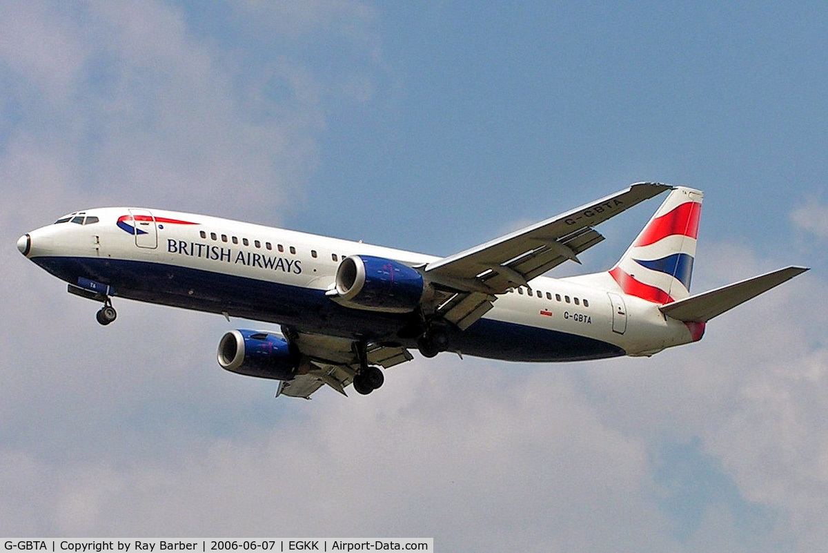 G-GBTA, 1993 Boeing 737-436 C/N 25859, Boeing 737-436 [25859] (British Airways) Gatwick~G 07/06/2006